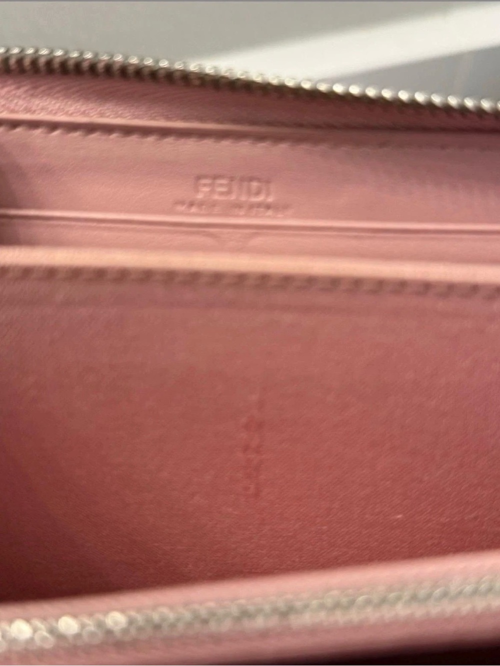 Fendi by Monster Black and Pink Decorative Women's Clutch Wallet - Picture 6 of 6